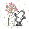 Sheepworld Vase with "Beste Mama" Motif, Flower Vase with Gift