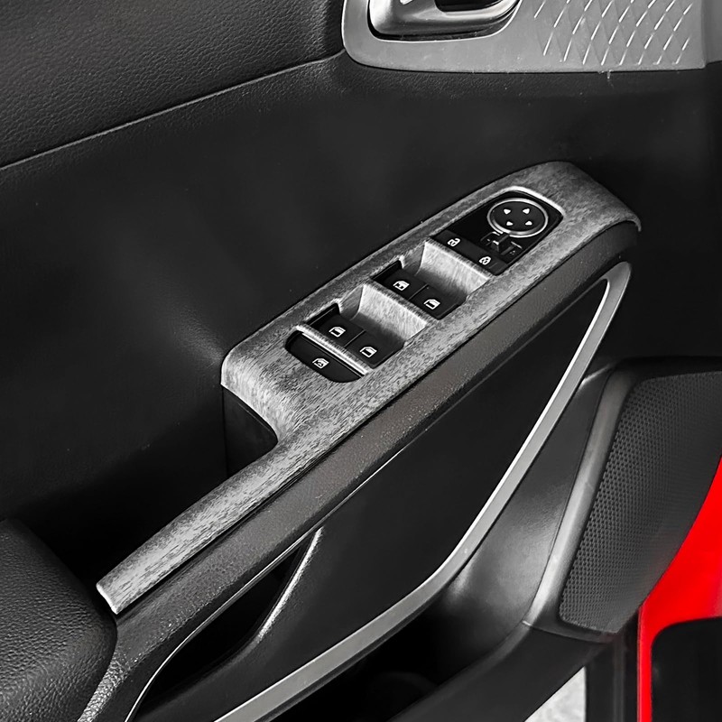 JUIVEEL Car Window Switch Panel Cover,Side Door Glass Lock Control