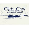 Chris - Craft Motor Boats With Level Riding 18" x 24" Metal Sign