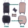 OGLAND 2 Pack Fur Fluffy Sheepskin Car Seat Covers for