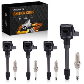 maXpeedingrods UF-749 Set of 4 Ignition Coil Pack and Iridium Spark Plugs Fit for Honda Civic 2016-2020 for Honda Fit 2015-2019, Ignition Coil Kit Replaces 305205R0003 305205R0013