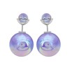 Hiqmic 925 Sterling Silver Double-sided Earrings Created Opal Mermaid Bead