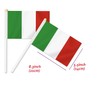 Pack of 25 Italy Handheld Flag, Italian Decor Hand Held