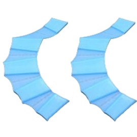 Plus Nao Finger Paddle, Left & Right Set, For Scratching and Drilling, Practice, Swimming, Pool, Paddle Gloves, Finger Paddle, Training, blue