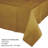 Trendware Glittering Gold Paper Tablecloths, 3 Count