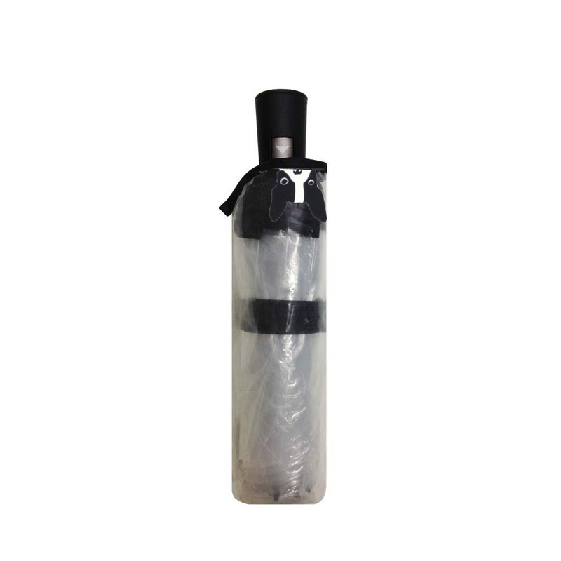SMATI Automatic Foldable Clear Dome See Through Transparent Umbrella Windproof