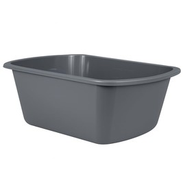 Wash Basins – Rectangular Plastic Hospital Bedside Soaking Tub - Small 7 Qt Graduated Bucket - Portable Washbasin for Washing, Cleaning, Foot Bath, Dishes, Face Cleansing Bowl -13.25 x 10 x 4.5 Inches