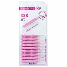 Dental interdental brush Type I 10P SSS 0.7mm 10ea