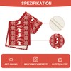 Artoid Mode Red Reindeers Christmas Table Runner, Seasonal Winter Merry