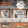 Lifewit Cutlery Tray for Drawers, Adjustable Plastic Organiser Kitchen Depth