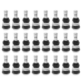 TR416 Metal Valve Stems Outer Mount Fits .453" & .625" Rim Holes Long 1 1/2", Silver(24 PCS)