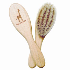 T-Rex baby blue giraffe baby hair and scalp friendly baby hair brush