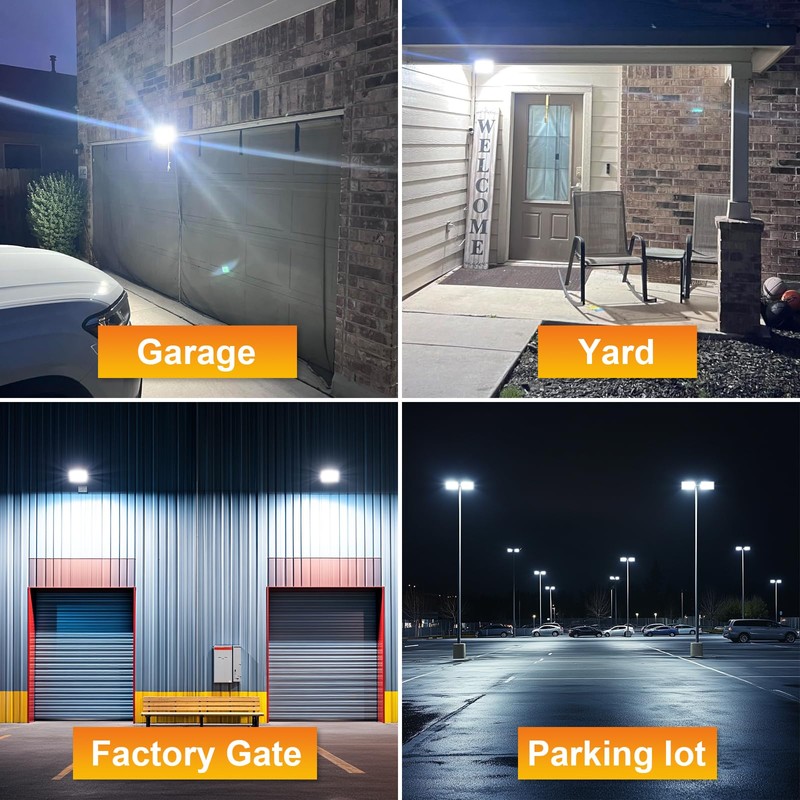 YOJZMA 50W Flood Lights Outdoor 5000 lm Super Bright Security