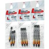 L-Style L-Shaft Lock Straight Twotone Black Clear Orange Display Length