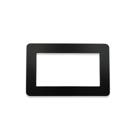 DWUENT 1pc Double Socket Surround 7.5x15.5cm - Matte Black Socket Surround Plate for Walls & Light Switches