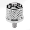 Tornillo de acero inoxidable moleteado para asiento de guardabarros 1/4"