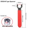 Gasea 2pcs ER16 ER20 M Type Collet Chuck Clamping Spanner