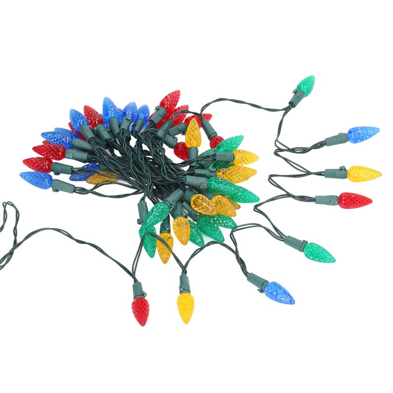 Solar Decorative Lights Strawberry Shape Waterproof Plastic Battery Box Powered