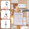 Hotop 30 Pieces Push Pin Wall Hooks Metal Thumb Tack