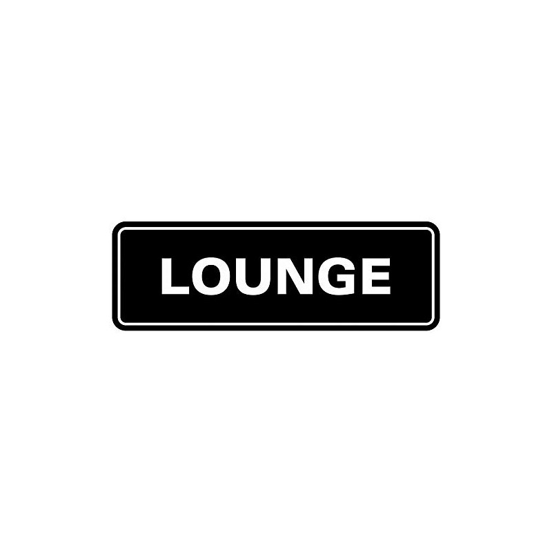 Signs ByLITA Standard Lounge Sign(Black) - Large