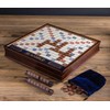 Scrabble Deluxe Edition with Rotating Wooden Game Board