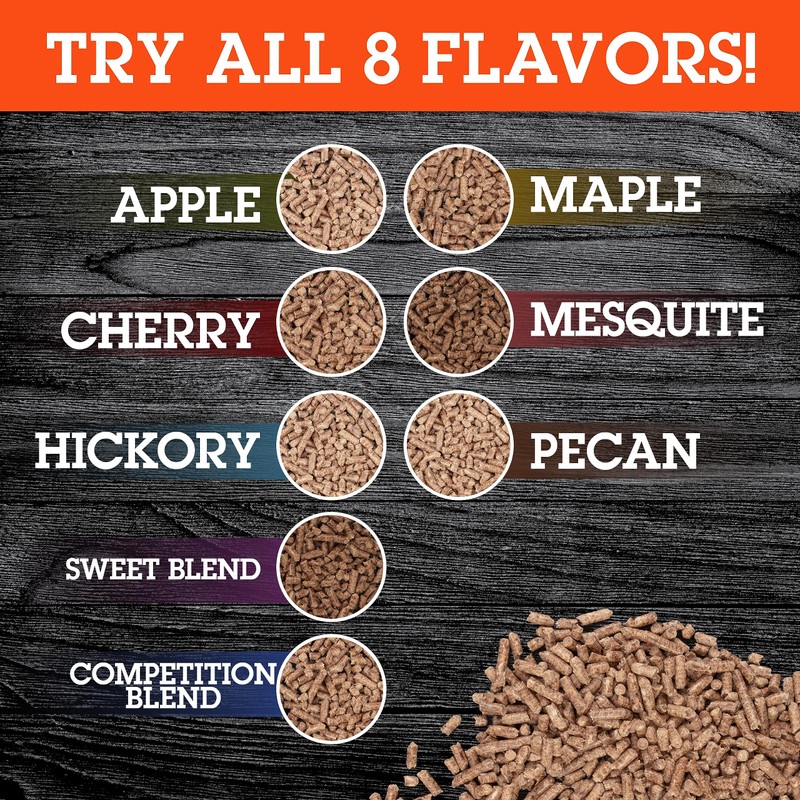 Camerons Smoking Wood Pellets (Apple, Cherry, Competition Blend, Hickory, Mesquite,