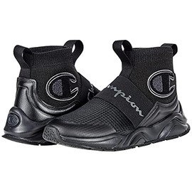 Champion Rally Pro (Little Big Kid) Sneaker, Black/Stealth, 5 US Unisex