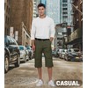 EKLENTSON Capri Pants for Men Classic 3/4 Below Knee Cargo