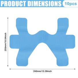 Behogan 10 Stück Precut Kinesiotapes für Knöchel, Kinesiotapes Vorgeschnitten Sprunggelenk, PreCut tapes für Knöchel, Hautfreundlich mit perfektem Trage-komfort, Wasserfestes Elastisches Physio Tape