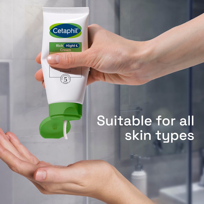 Cetaphil Rich Night Cream, 50g, For Dry To Very Dry,