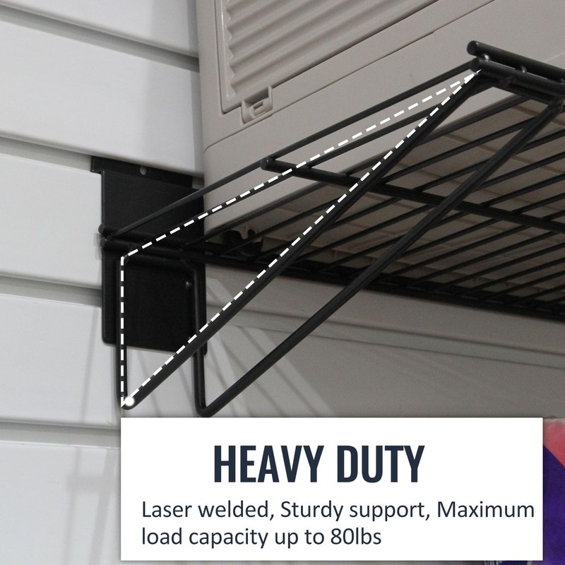 BRITINE Slatwall Panel Garage Organizer PVC Slatwall Heavy Duty Wall