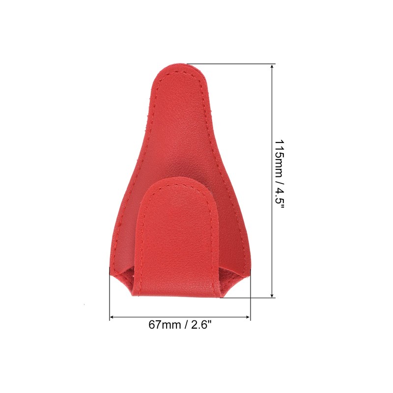 PATIKIL 4.5"x2.6" Embroidery Scissors Sheath, 2 Pack PU Leather Nail