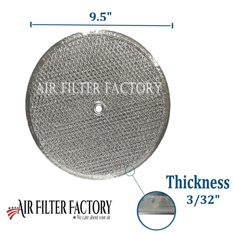 Air Filter Factory 9-1/2 Inches Round x 3/32 With Center
