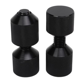 Two Hole Pins Set, 2pcs Flange Alignment Pin Aluminum Anodized Black Oxide Threaded Pipefitter Tools Hardware Fine Workmanship for ASME 150LB Flanges From 1/2 to 14in