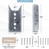 LukLoy 20 Pack 2x4 Brackets for Wood Rail, Fence Brackets