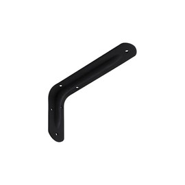 Tsukakoshi Seisakusho Angle Bracket, Shelf Bracket, L-Shaped Bracket, 47.2 x 27.6 inches (120 x 70 mm), Load Capacity 44.1 lbs (20 kg), Hole Diameter: Approx. 0.2 inches (4 mm), Black, 1 Piece
