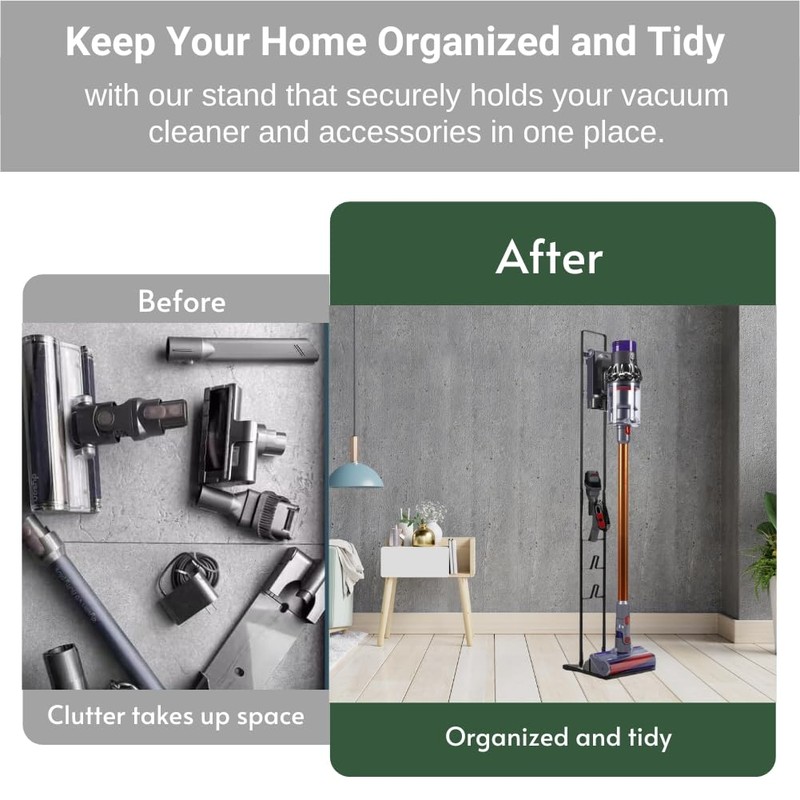 IZSOHHOME Vacuum Stand for Dys,Storage-Stand-Docking-Station-Holder Compatible with Dys,Stable Metal Storage