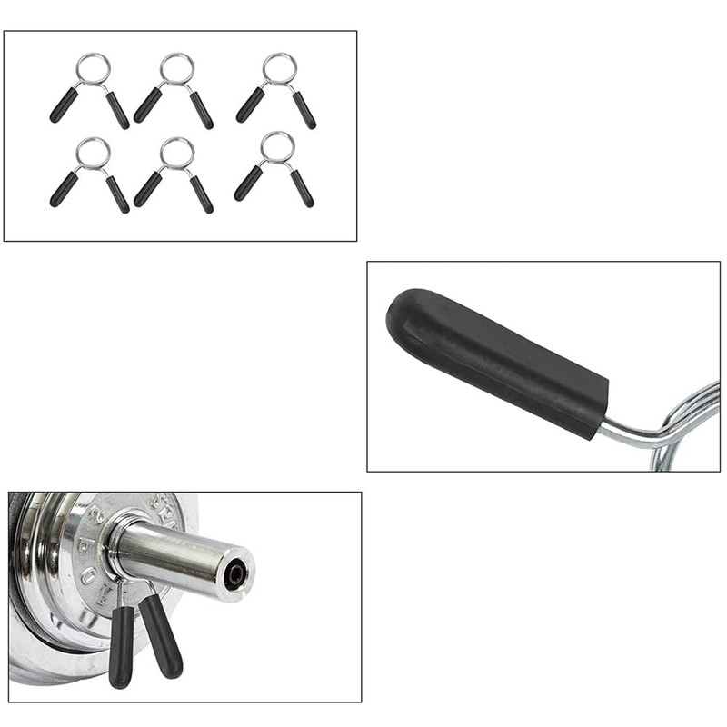 Tiardey 6 Pack Spring Collar Clips 30 mm Dumbbell Barbell