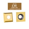 SpeTool 10PCS Square Straight Tungsten Carbide Replacement Insertes with ATS