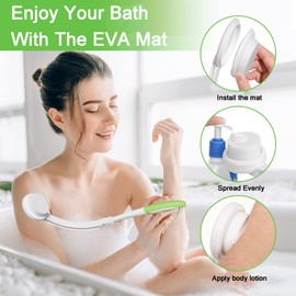 Back Cream Aid Set - 3 Interchangeable Pads - Foldable Back Cream with Long Handle - 2023 Optimal Back Care