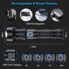 MILAOSHU Rechargeable Flashlights 90000 High Lumens - 2 Pack, Super