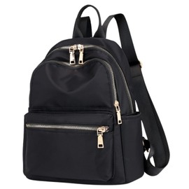 Lunenon Soleil Rucksack, Women's, Adult Backpack, Full of Pockets, Stylish, Women's, Lightweight, Travel, Waterproof, Work, Smaller, For Travel, Large Storage, Black