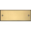 Rectangular Brass Sign with Engraving
