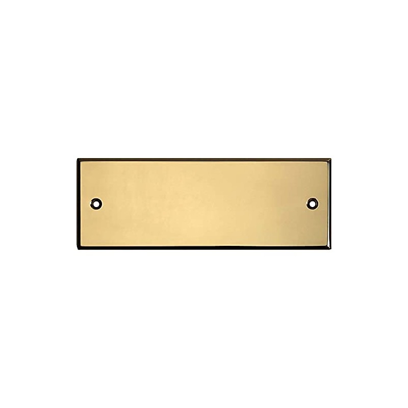 Rectangular Brass Sign with Engraving