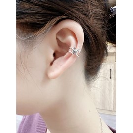 Cute Rabbit Cuff Wrap Earrings for Women 925 Sterling Silver Hypoallergenic Ear Animal Pet Open Small Hoop Adjustable Earring Dainty Huggie Easter Birthday Christmas Jewelry Gifts for Daughter