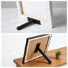 2Pcs Metal Picture Stands with Easel Back for Picture Frame
