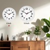 Wall Clock Silent Non-Ticking Modern Clock Battery Operated 8 Inch