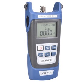 Handheld Optical Fibre Power Meter, Portable Fiber Optic Cable Tester, Professional Visual Fault Locator Fibre Optic Light Tester with SC FC ST Connector 800-1700nm -70~+6db