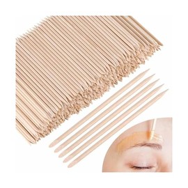600Pcs Eyebrow Wooden Wax Sticks Lip Nose Small Waxing Applicator Sticks, Wax Spatulas for Hair Removal and Smooth Skin Use