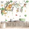 decalmile Large Jungle Animals Tree Branch Wall Decals Safari Lion